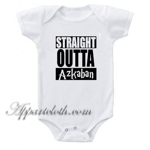 Straight Outta Azkaban Funny Baby Onesie