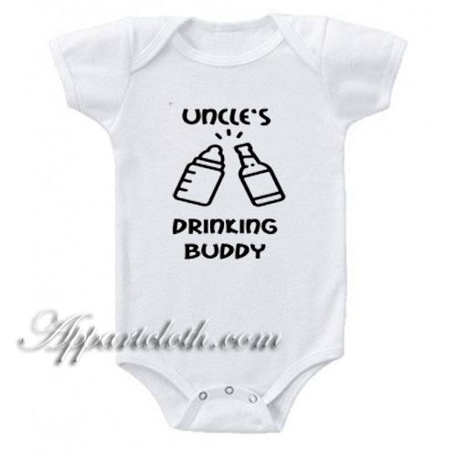 Uncles Drinking Buddy Funny Baby Onesie