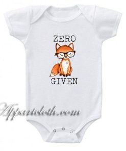 Zero Fox Given Funny Baby Onesie