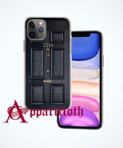 221b baker street black wood door iPhone Case and Cover