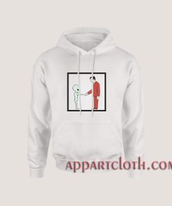 Alien Handshake With Man Hoodies