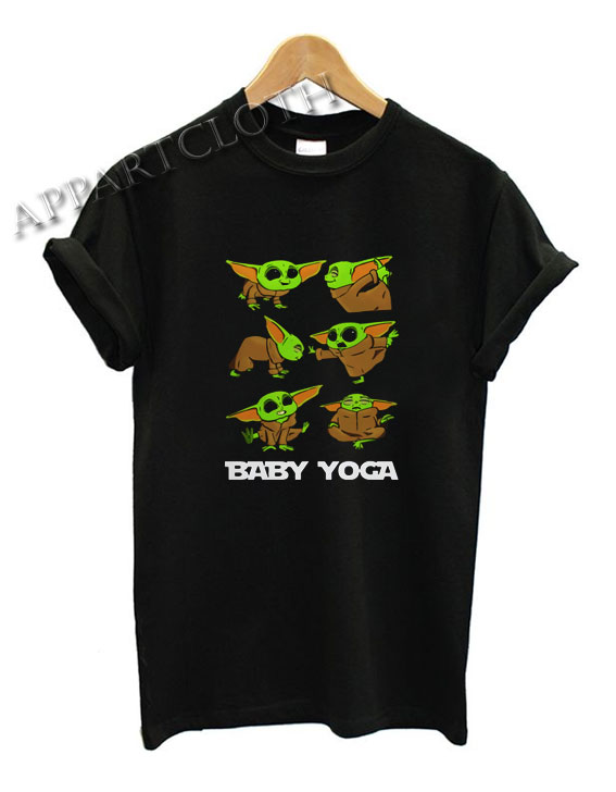 Baby Yoda Doing Yoga The Mandalorian Shirts