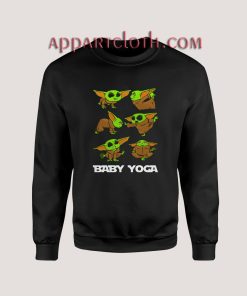 Baby Yoda Doing Yoga The Mandalorian Unisex Sweatshirts