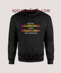 Balenciaga City Unisex Sweatshirts