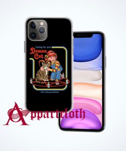 Caring For Your Demon Cat iPhone Case and Cover