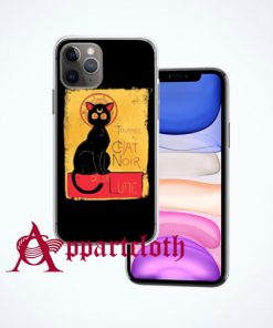 Chat Noir de la Lune iPhone Case and Cover