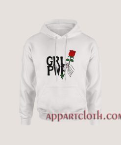 Girl power hand up with rose Hoodies