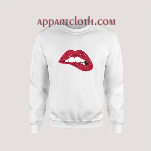 Wholesale Sequin Lips Unisex Sweatshirts