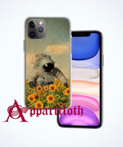 astronaut in a sunflower's field iPhone Case and Cover