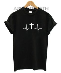 Cross Heartbeat Christian Shirts