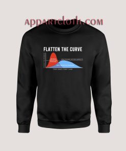 Flatten The Curve Graphic Sweatshirts