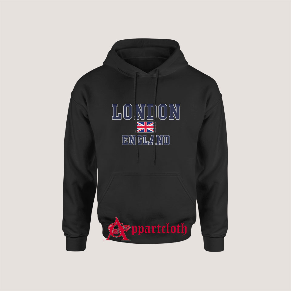 London England Flag Hoodies