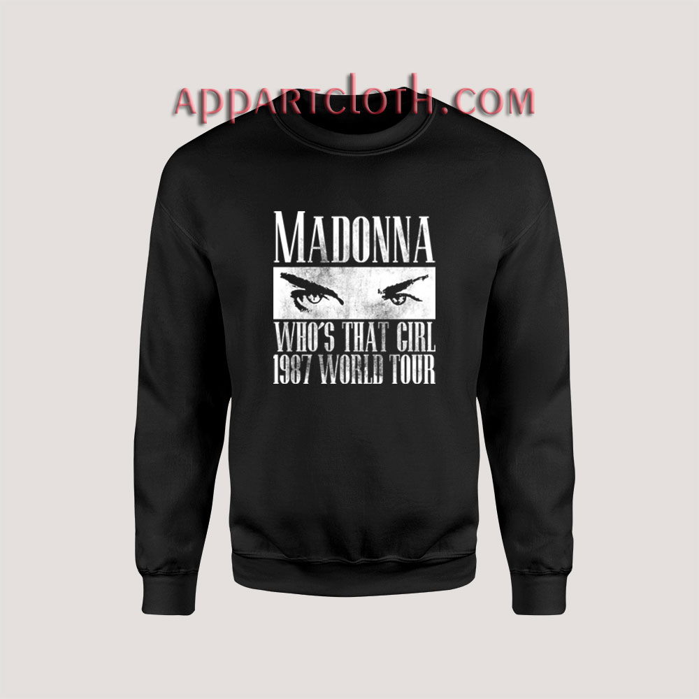 Madonna Who's That Girl 1987 World Tour Sweatshirts