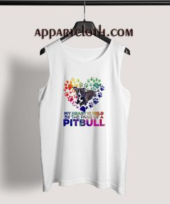 My Heart Is Held By The Paws Of A Pitbull Tank Top