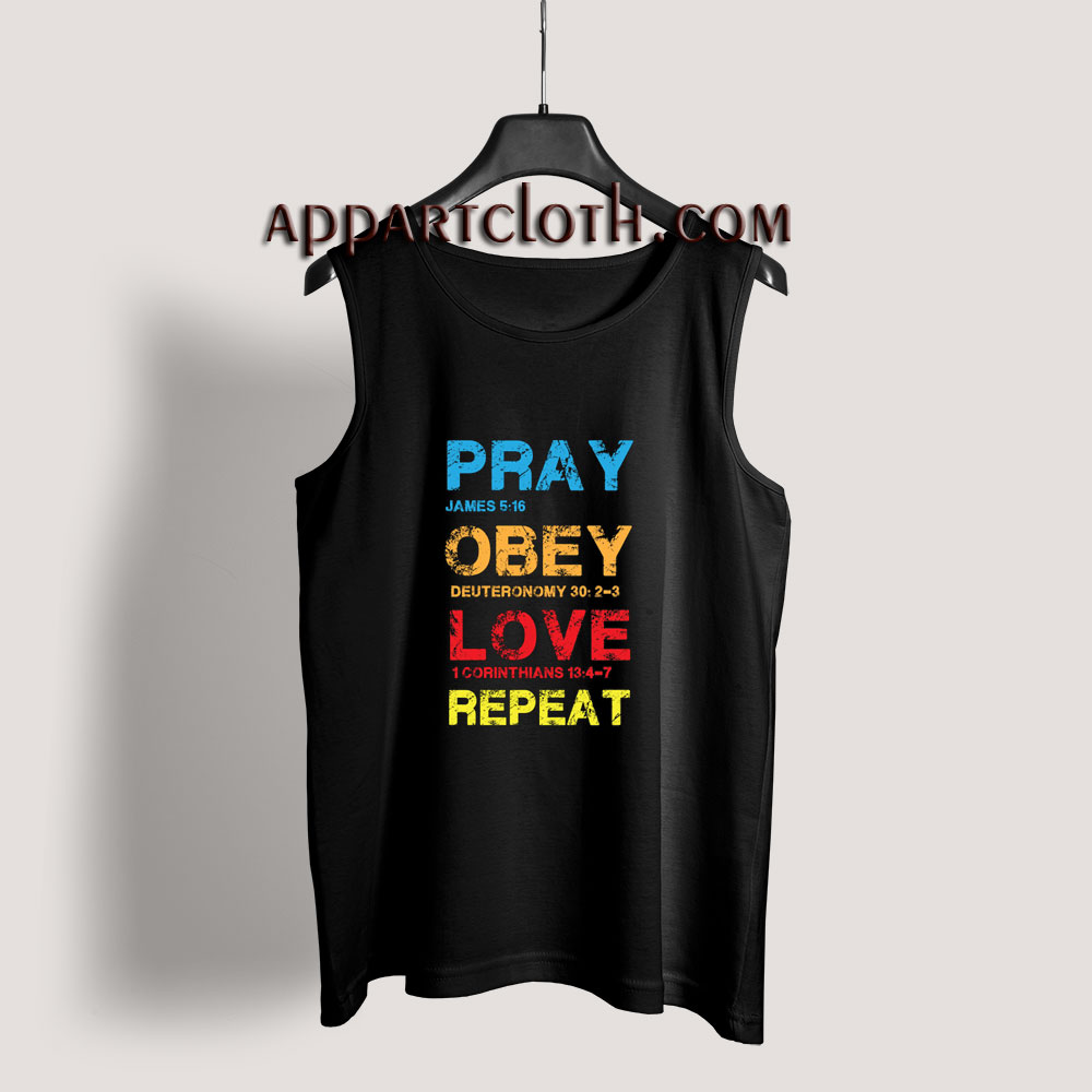 Pray Obey Love Repeat Tank Top