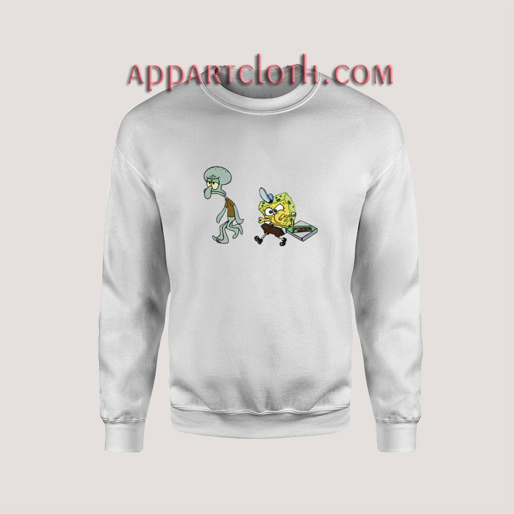 spongebob pizza sweatshirt