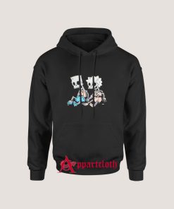 Bart and Lisa Simson Skeletons Hoodie