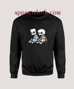 Bart and Lisa Simson Skeletons Sweatshirt