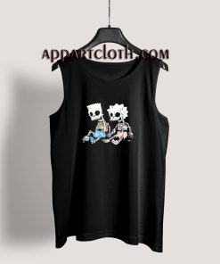 Bart and Lisa Simson Skeletons Tank Top