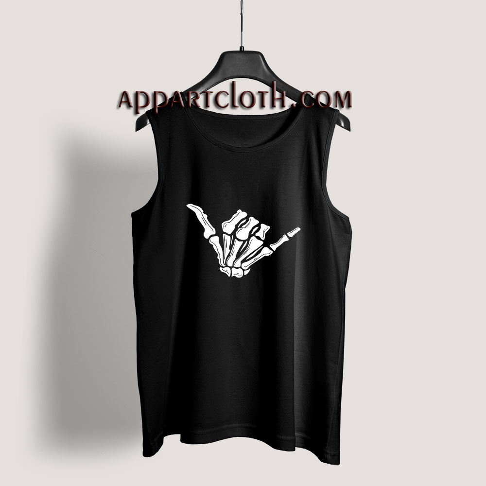 Skeleton Hand Shaka Tank Top