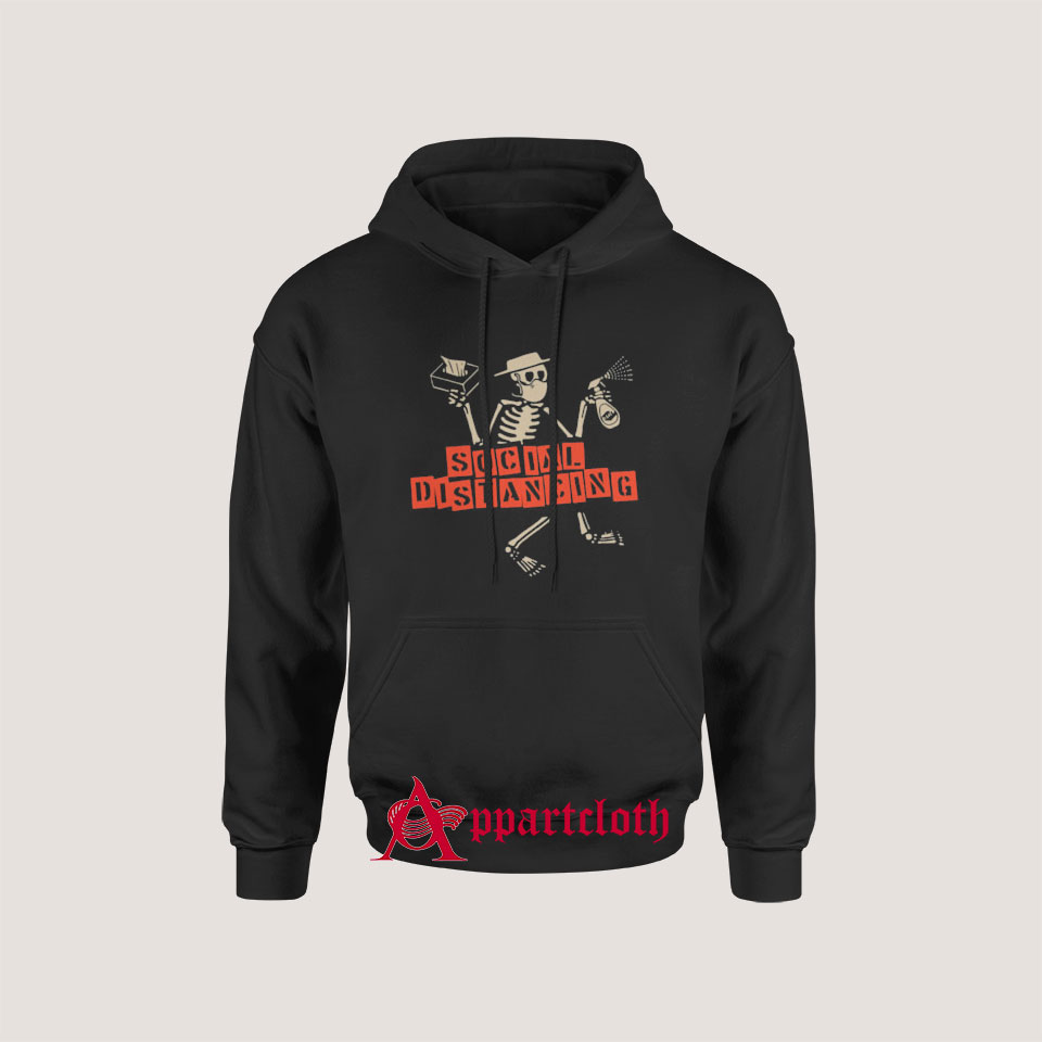 Skeleton Social Distancing Hoodie