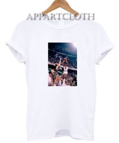 Julius Erving Jump Shot Against Rival Larry Bird T-Shirt