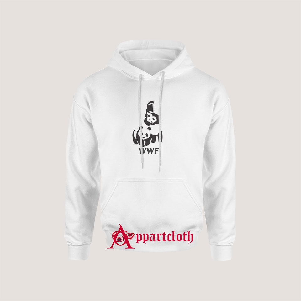 WWF Funny Panda Bear Wrestling Hoodie