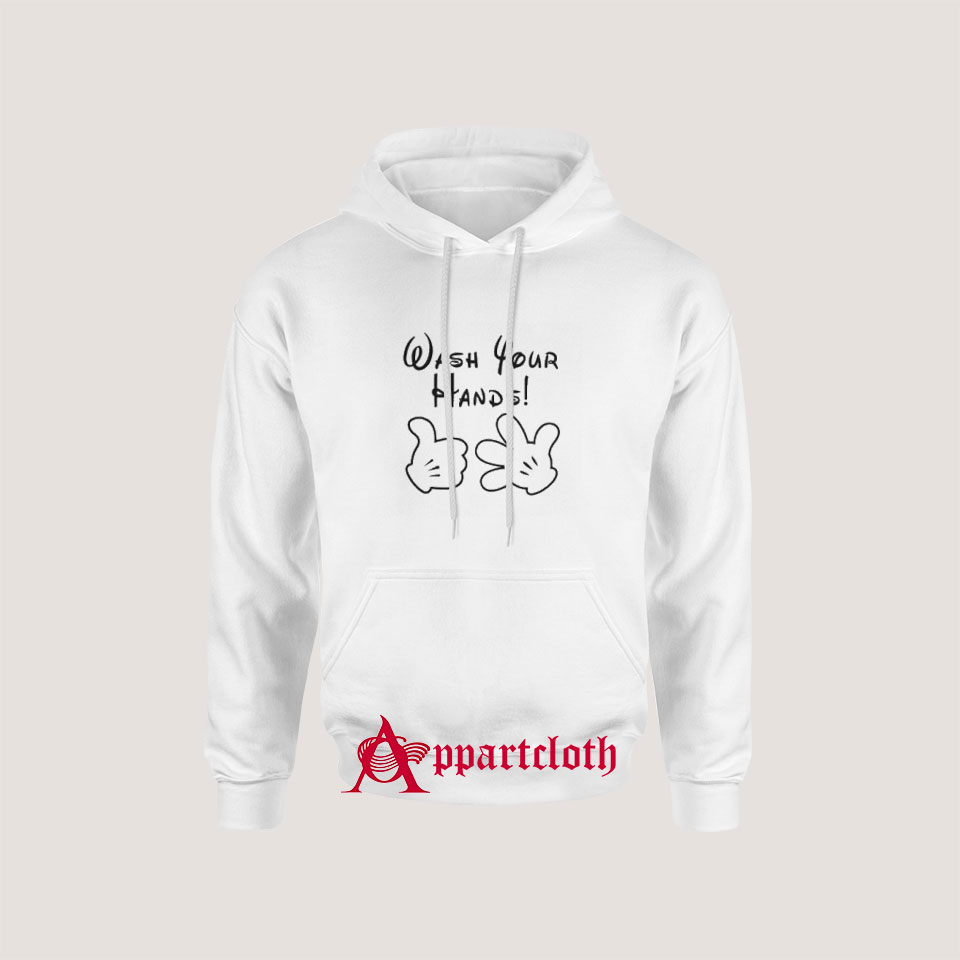 Wash Your Hands Mickey Gloves Hoodie