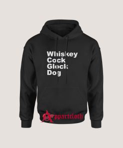 Whiskey Cock Glock Dog Hoodie