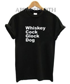 Whiskey Cock Glock Dog T-Shirt