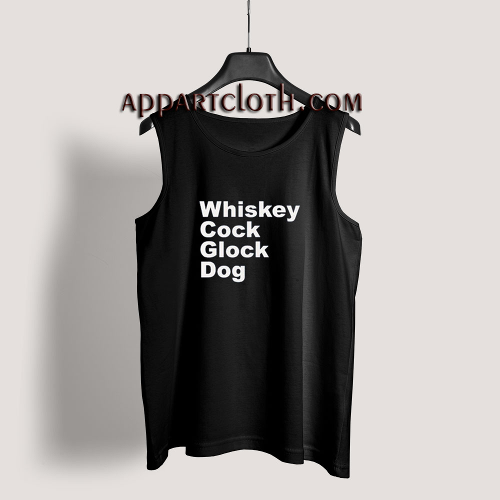 Whiskey Cock Glock Dog Tank Top