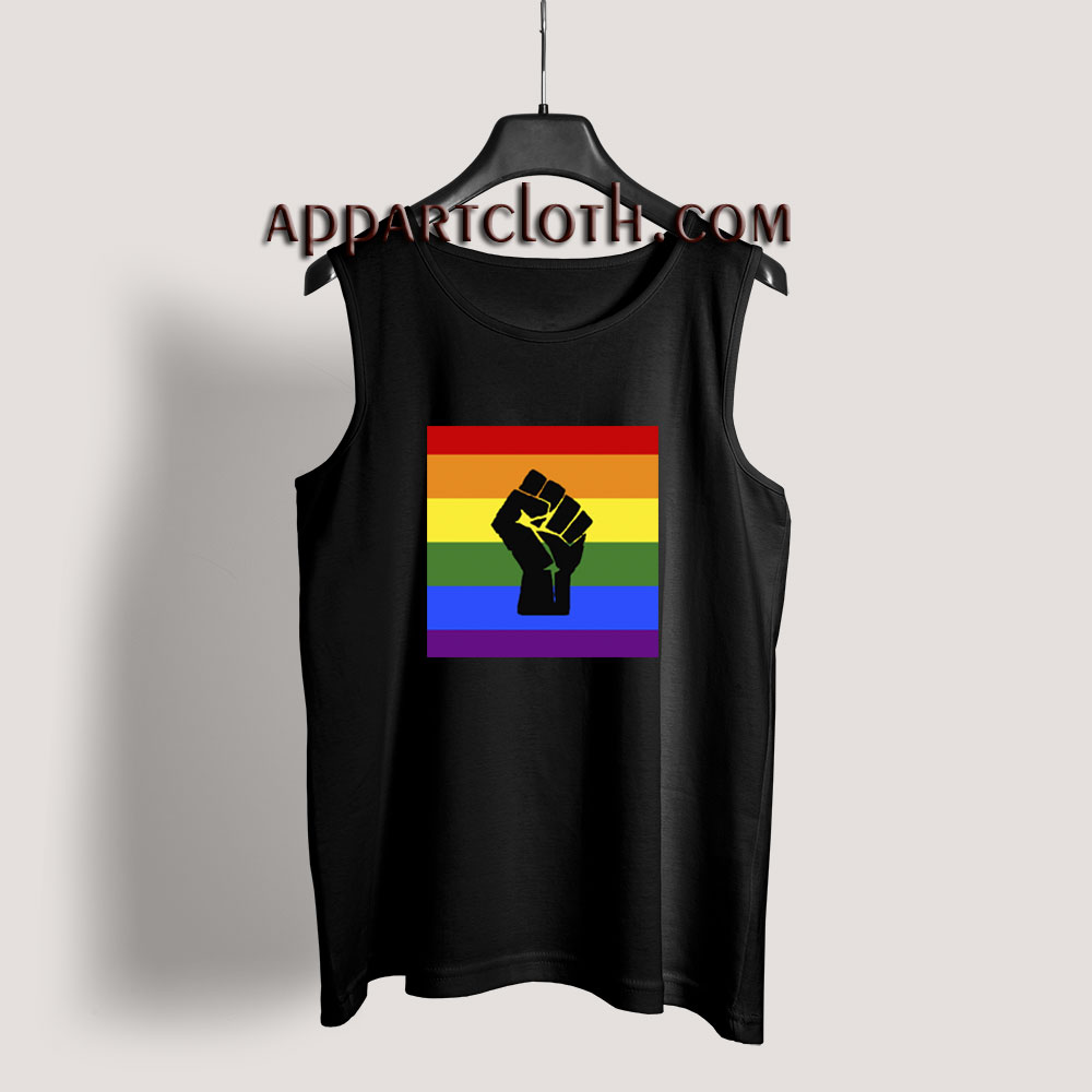 BLM Pride Rainbow Black Lives Matter Tank Top for Unisex