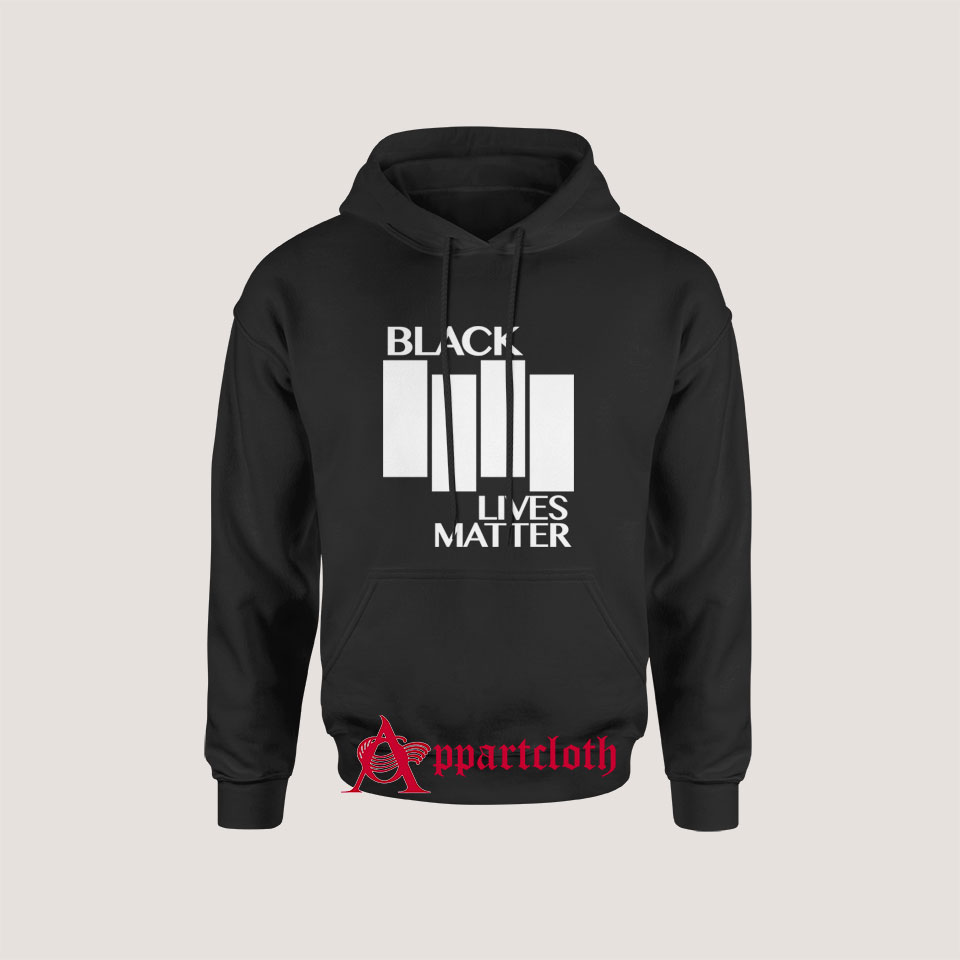 Black Lives Matter Black Flag Parody Hoodie Size S, M, L, XL, 2L, 3XL