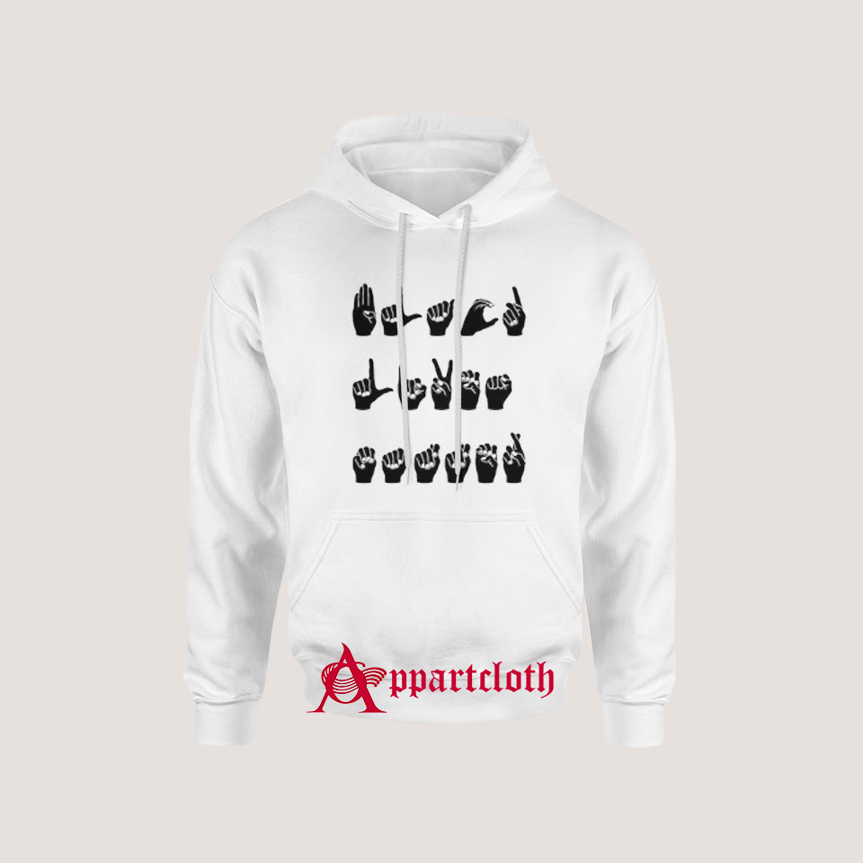 Finger Language BLack Lives Matter Hoodie for Unisex