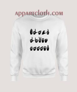 Finger Language BLack Lives Matter Sweatshirt for Unisex