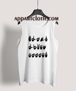 Finger Language BLack Lives Matter Tank Top for Unisex