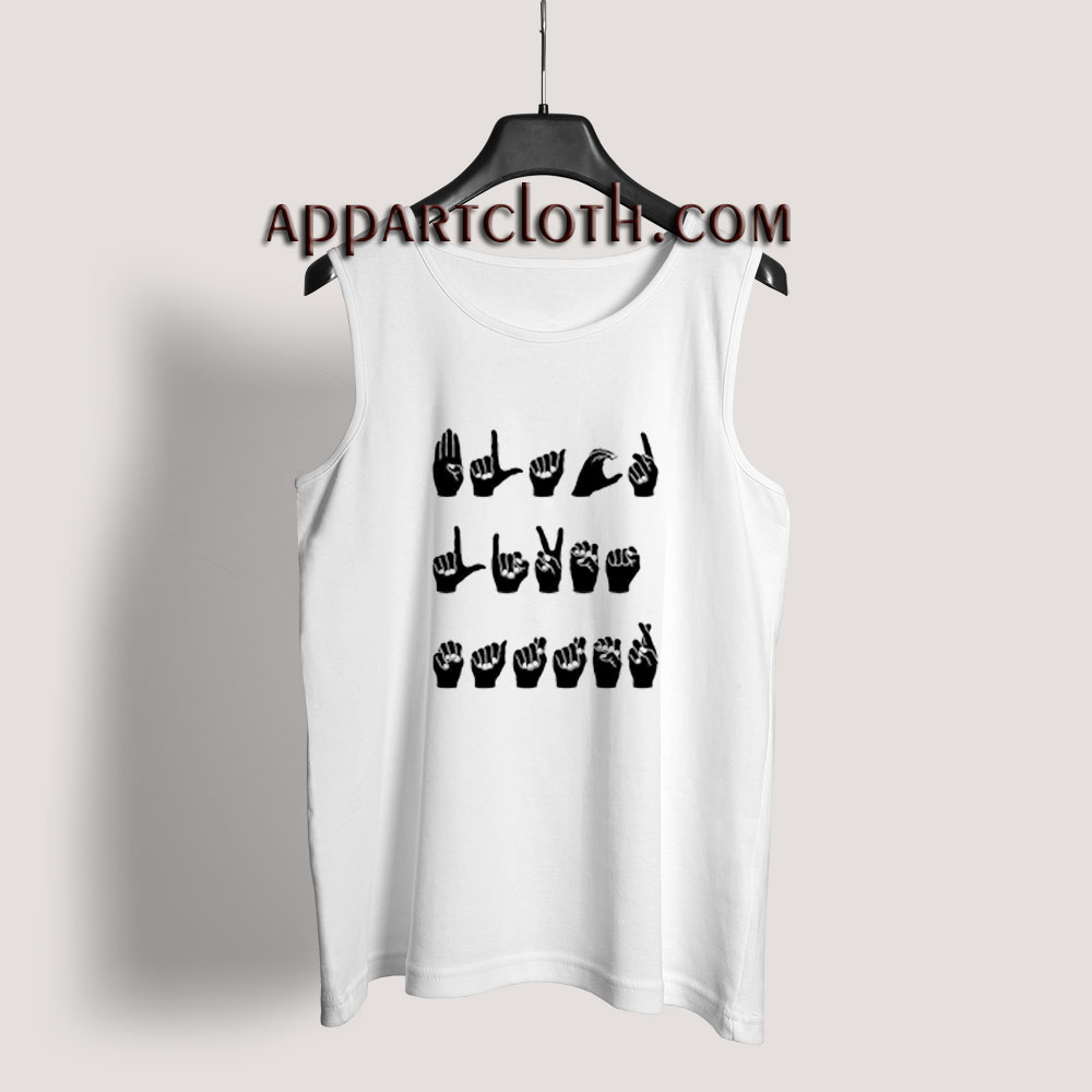 Finger Language BLack Lives Matter Tank Top for Unisex