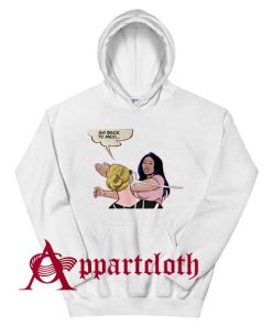 Go Back To Mexi White Hoodie for Unisex
