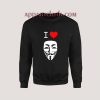 I Love Anonymous Sweatshirt