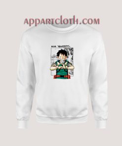 Luffy x Midoriya Sweatshirt