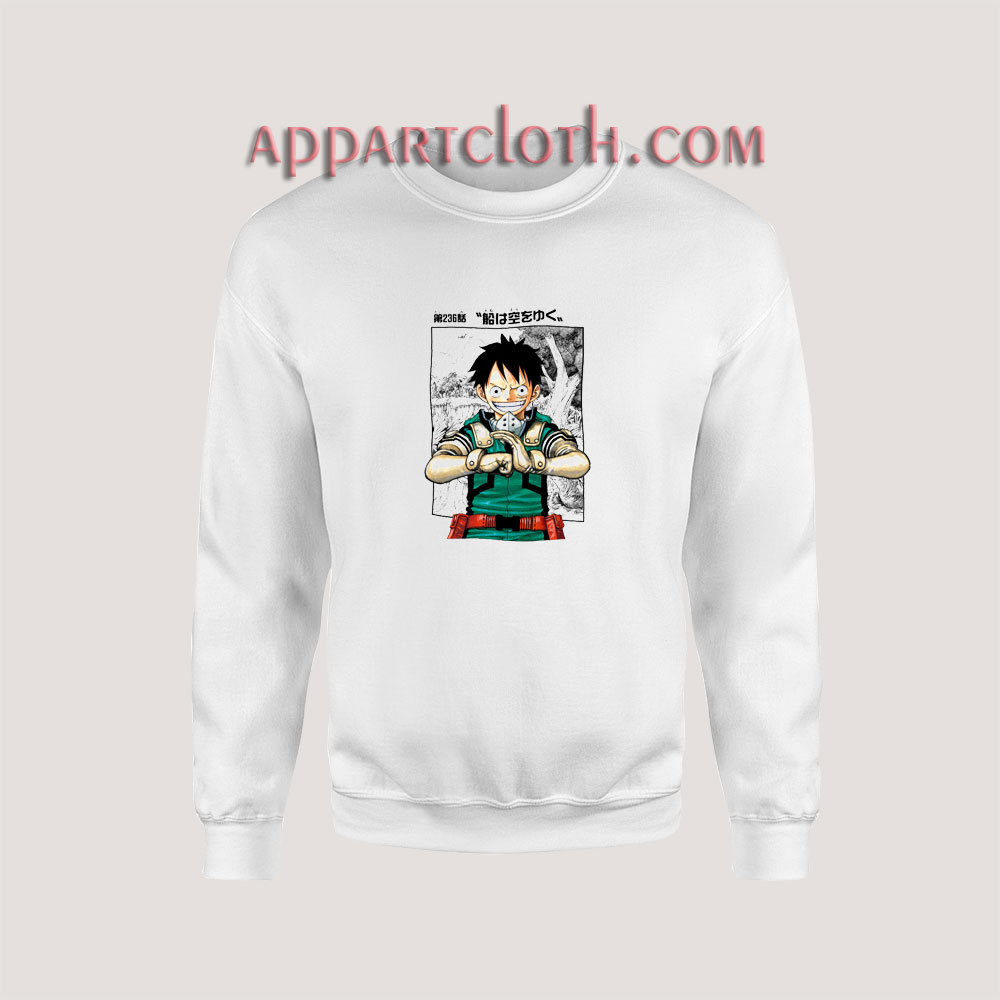 Luffy x Midoriya Sweatshirt