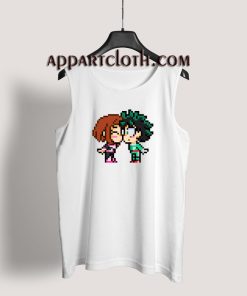 Pixel Ships Ochaco x Deku Kids Tank Top