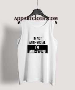 Anti-Social Vs Anti-Stupid Tank Top for Unisex