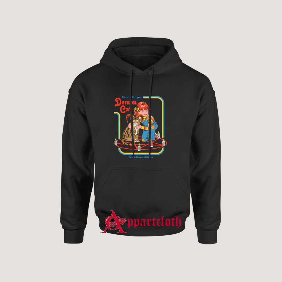 Caring For Your Demon Cat Hoodie