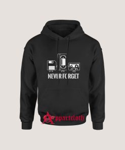 Never Forget Floppy Disk VHS Hoodie