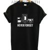 Never Forget Floppy Disk VHS T-Shirt
