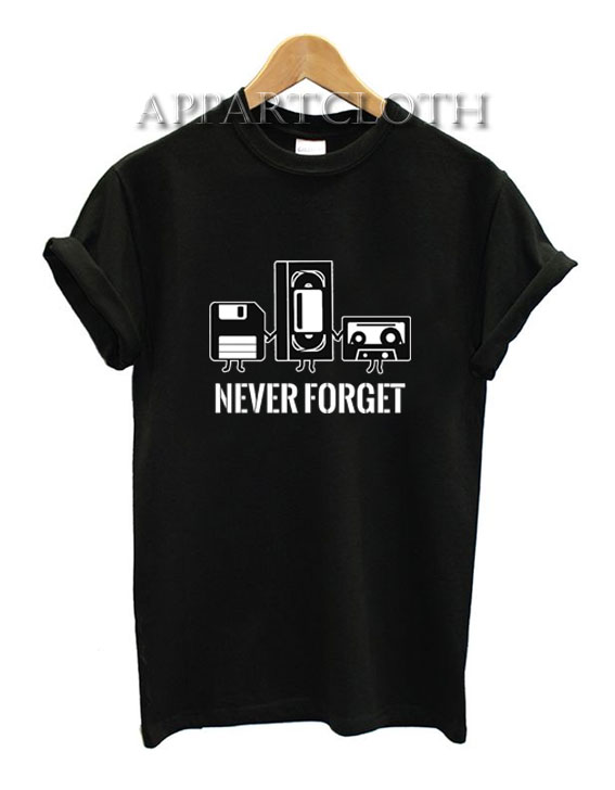 Never Forget Floppy Disk VHS T-Shirt