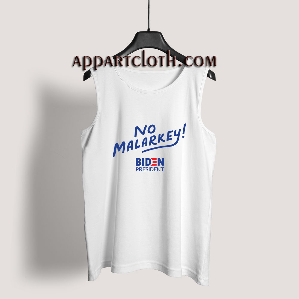 Biden President No Malarkey Tank Top