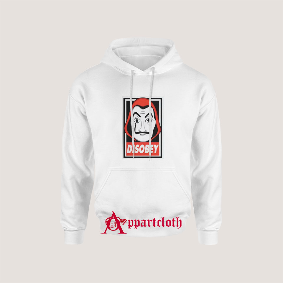 Disobey - Dali Mask Money Heist Hoodie