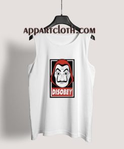 Disobey - Dali Mask Money Heist Tank Top